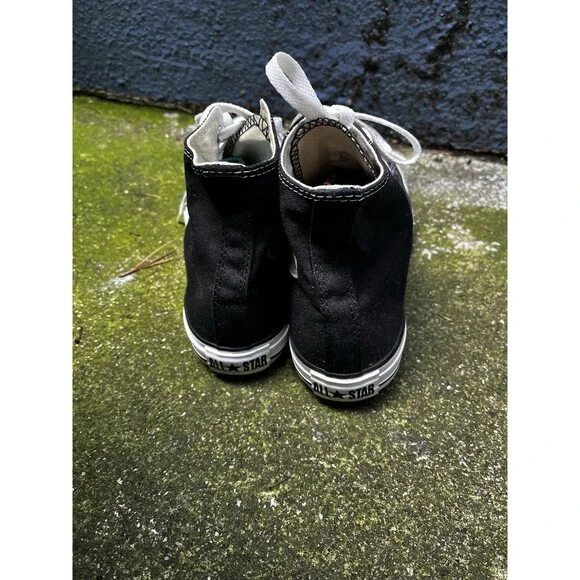 Converse Chuck Taylor Mens 8.5 All Star High Top Black Sneaker Skate Walking - Picture 5 of 7